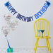 Rude Birthday Bunting & Balloon Kit For Him With Silly Cheeky Message!