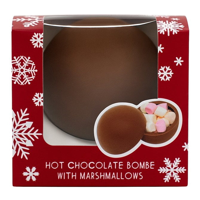Hot Chocolate Marshmallow Christmas Bombe