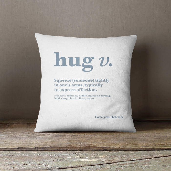 Personalised Hug Definition Cushion