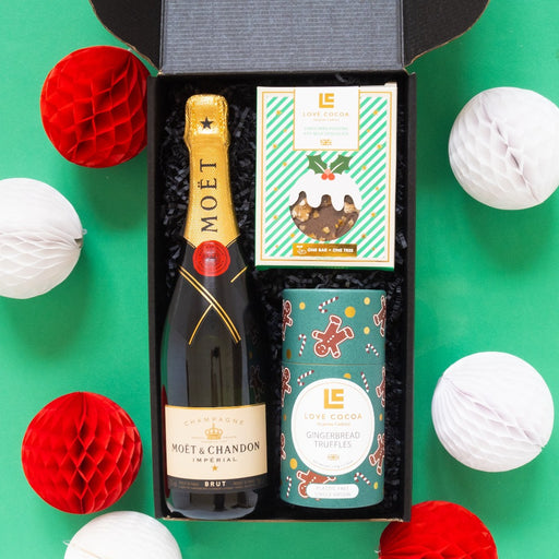 The Christmas Chocolates Gift Box Hamper Champagne Or Prosecco