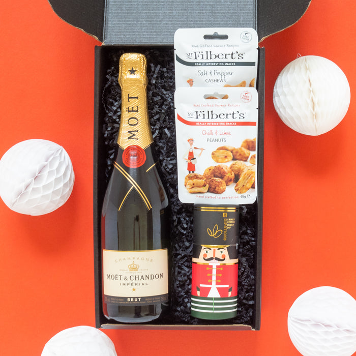 The Christmas Trivia Gift Box Hamper - Champagne Or Prosecco