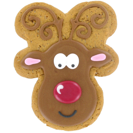 Iced Rudolph Gingerbread Biscuit