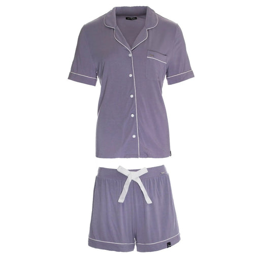 Lavender Bamboo Shirt & Short Pyjama Set