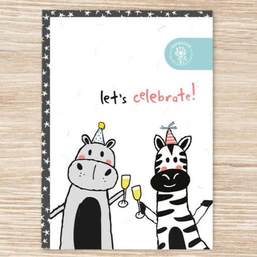 Let's celebrate animal card