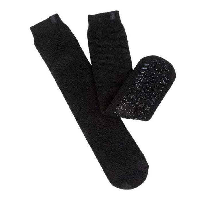 Totes Mens Thermal Slipper Socks - Black