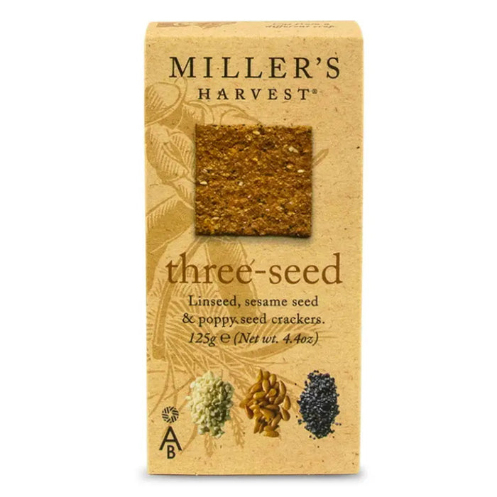 The Cheese Board And Wine Gift Box Miller's Harvest Three Seed Crackers