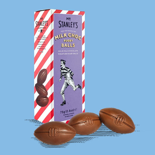 Mr Stanley's Milk Chocolate Rugby Balls