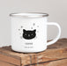 Halloween Personalised Hot Chocolate Enamel Mug