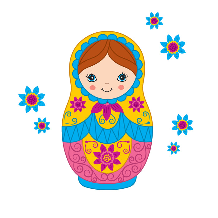 Children's Personalised Russian Doll Mug