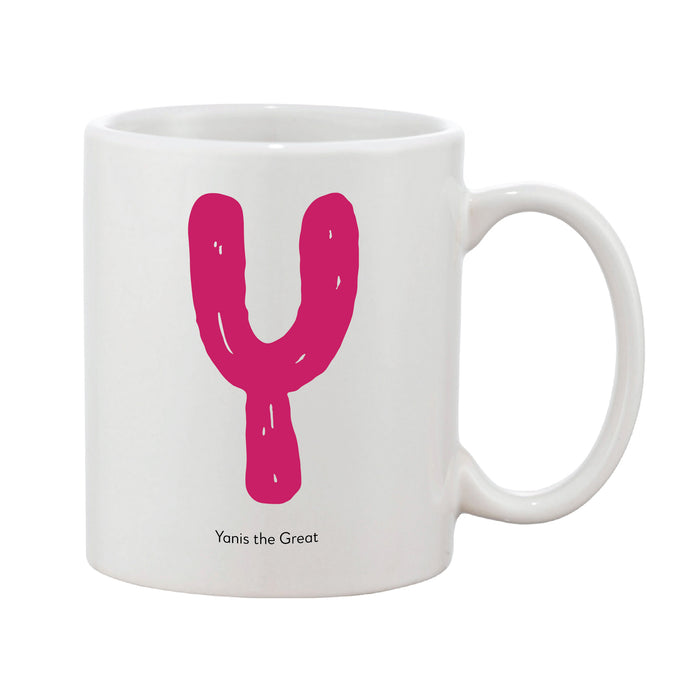Bright And Bubbly Initial Mug (Personalised Message Optional)
