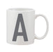 Contemporary Initial Mug (Personalised Message Optional)
