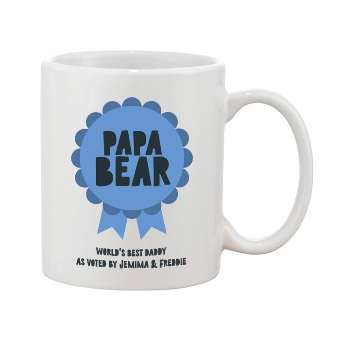 Father's Day Rosette Personalised Mug