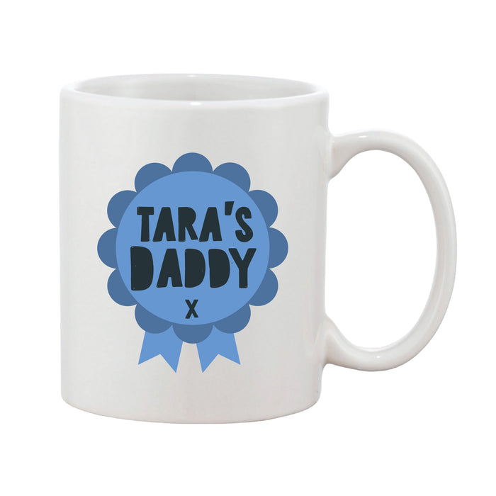 Father's Day Rosette Personalised Mug