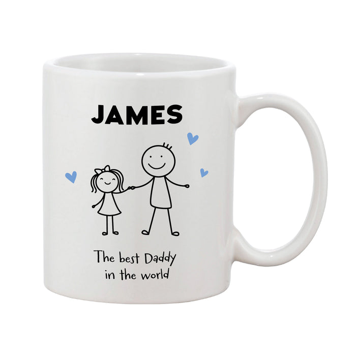 Personalised Mother's Day Mug - Mother & Child (Boy Or Girl, Pink Or Blue)