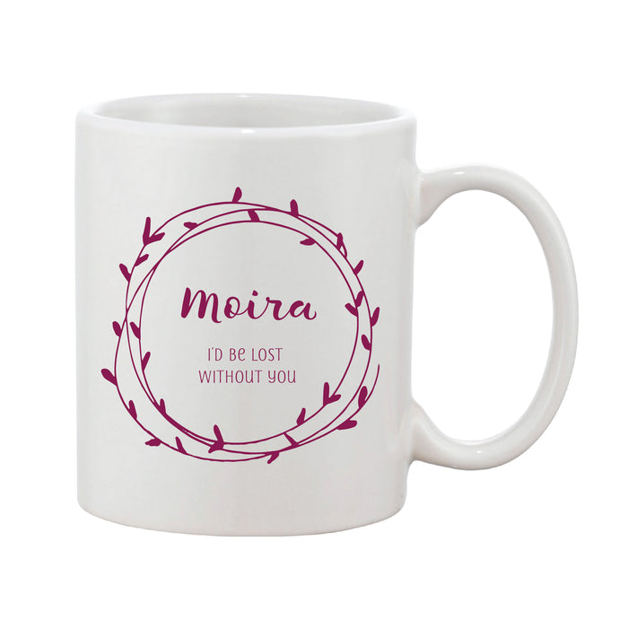 Personalised Message Heart Loop Mother's Day Mug (Various Colours)