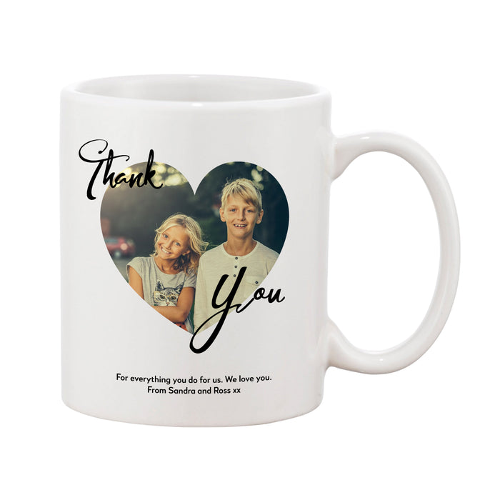 Swirly Heart Personalised Message Mother's Day Mug