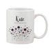 Meadowfield Ditsy Floral Mug With Personalised Message