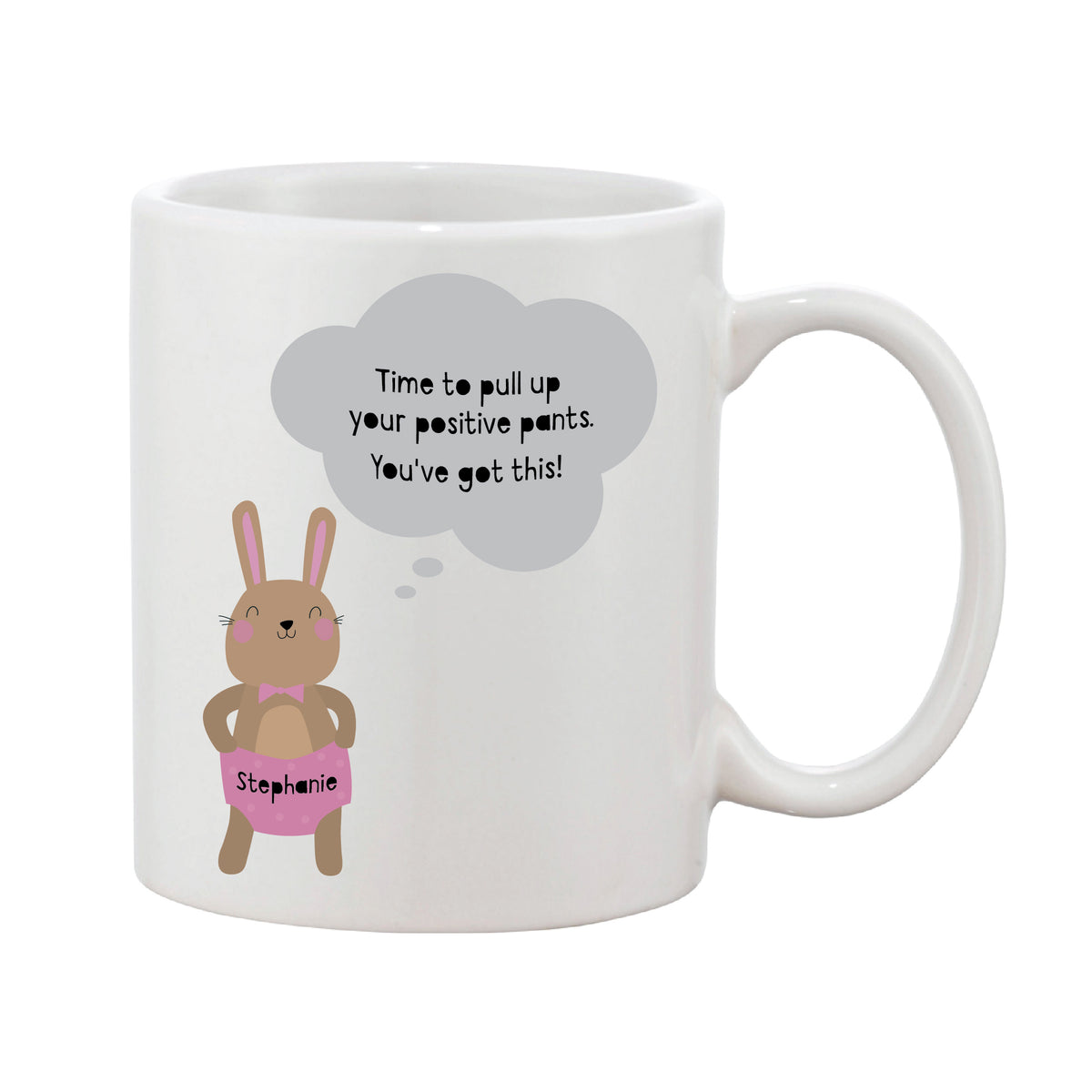 Positive Pants Personalised Name Mug (Pink Or Blue) — Not Another