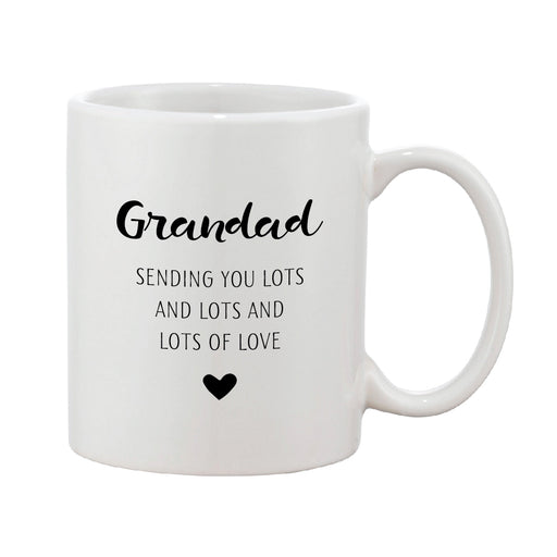 Black & White Heart Mug With Personalised Message