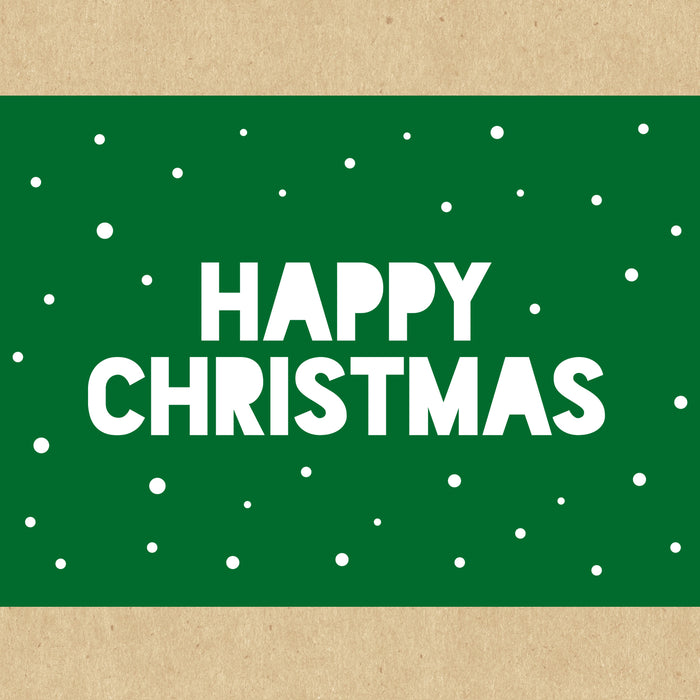 Happy Christmas Polka Dot Gift Box