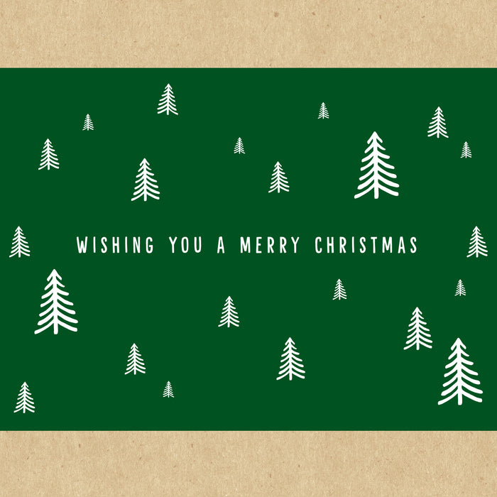 Merry Christmas Trees Gift Box