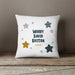 Personalised New Baby Scandi Style Cushion | Stars, Clouds, Moons or Hearts