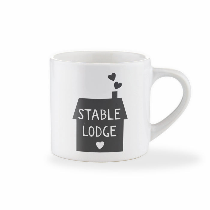 Small Personalised House Name Mug - Various Colours