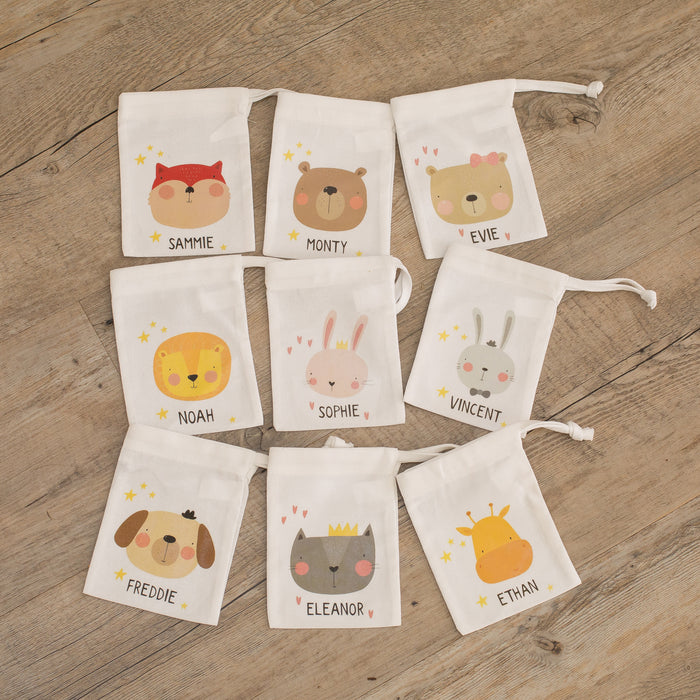Personalised Animal Kid's Treat Gift Bag - Various Designs
