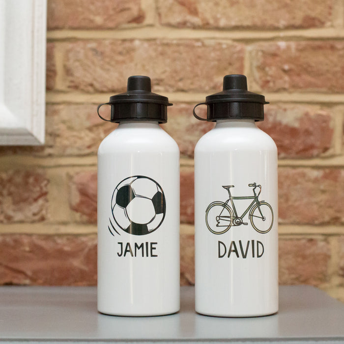Personalised Football or Bike Water Bottle