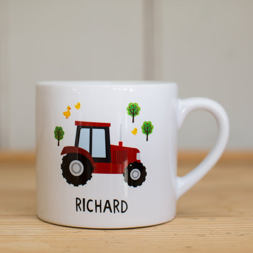 Children's Tractor Personalised Mug