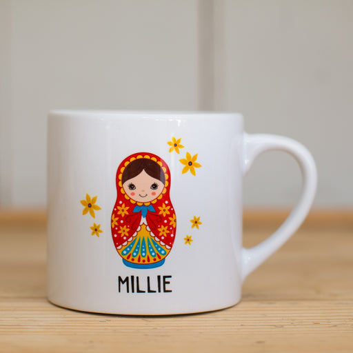 Children's Personalised Russian Doll Mug