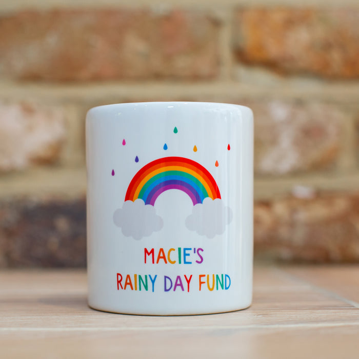 Children's Personalised Rainy Day Fund Money Box