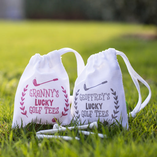 Personalised Lucky Golf Tees Gift Bag