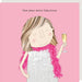 'One Year More Fabulous' Feather Boa and Fizz Birthday Card