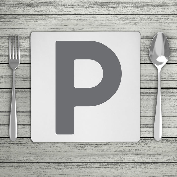 Bold Personalised Initial Placemat (Mix & Match Colours)