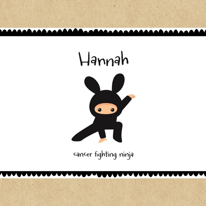Cancer Fighting Ninja Personalised Gift Box