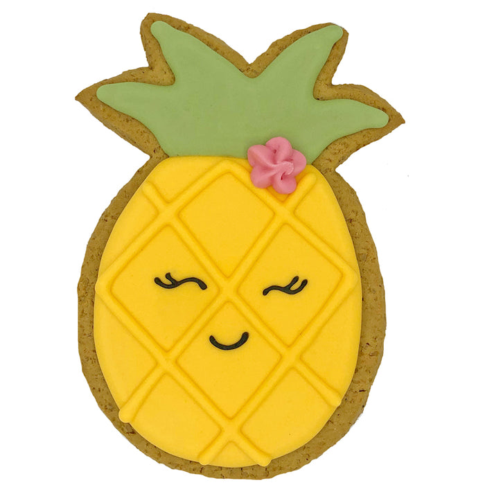 Summer Fun Iced Gingerbread Biscuit - Pineapple