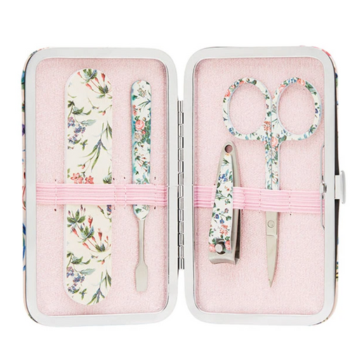 Pink Floral Manicure Set