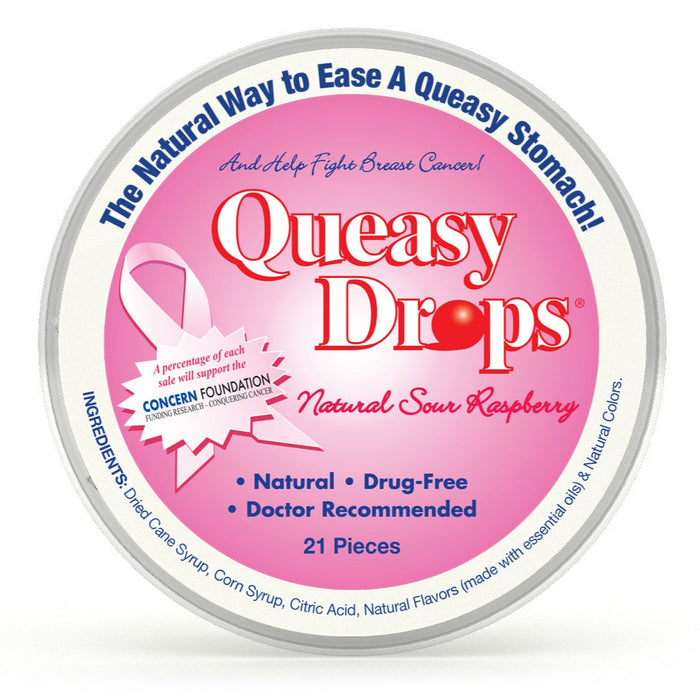 Women's Chemo Care Package Raspberry Queasy Drops