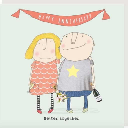 Rosie Made A Thing. Better Together Anniversary Card.