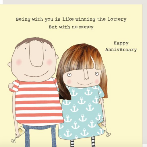 Rosie Made A Thing Lottery Anniversary Card