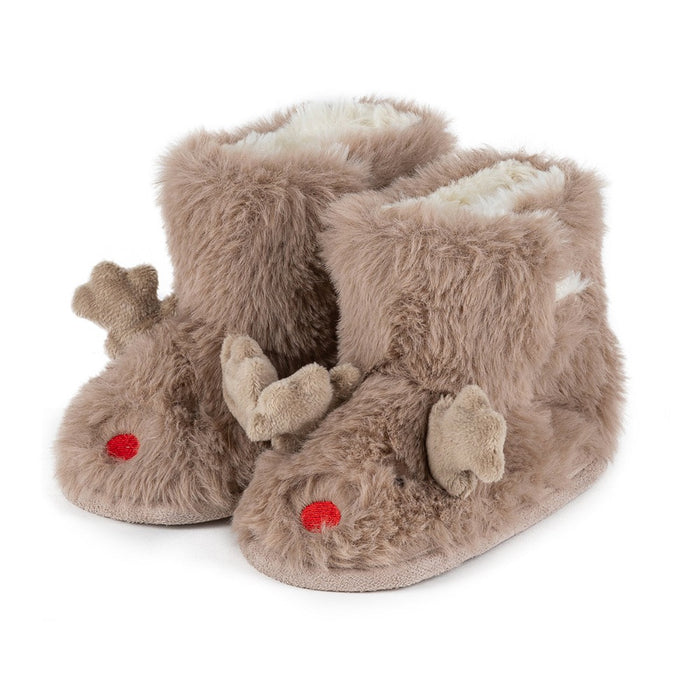 Totes Toddler Reindeer Boot Slippers