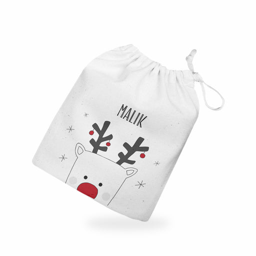 Rudolph Reindeer Personalised Christmas Eve Box Treat Bag