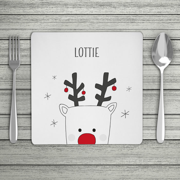 Personalised Rudolph Place Mat