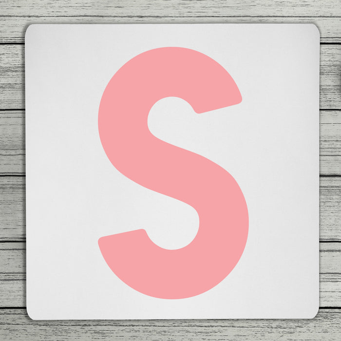 Bold Personalised Initial Coaster (Mix & Match Colours)