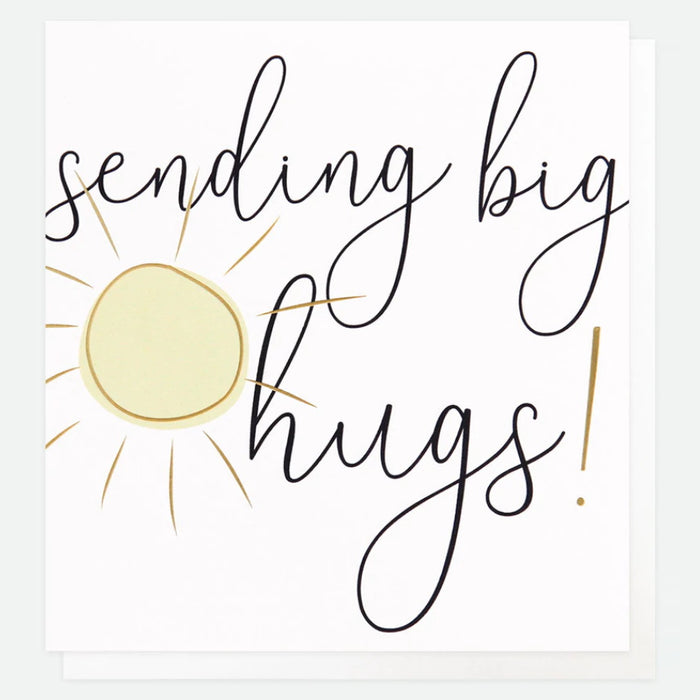 'Sending Big Hugs' Sunshine Caroline Gardner Card