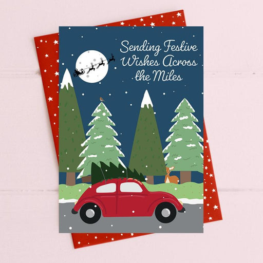 Dandelion Stationary Sending Festive Wishes Across The Miles Christmas Card