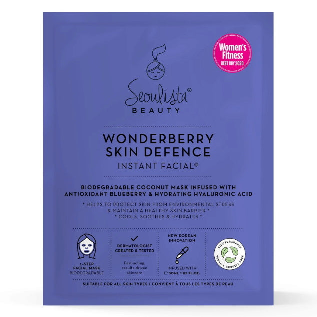 Seoulista Instant Facial Masks - Various Treatments Wonderberry Skin Defence