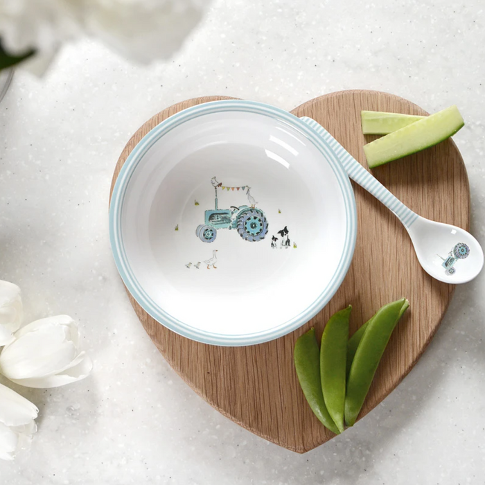 Sophie Allport On The Farm Bowl and Spoon Set