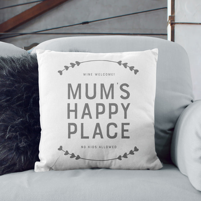 Personalised Happy Place Cushion